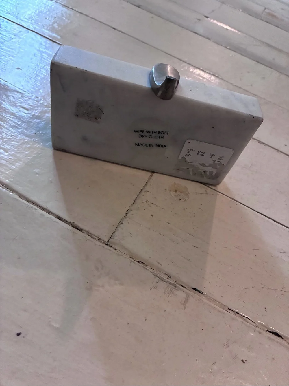 Marble & Shiny Polish Stocking Holder - Woof Design